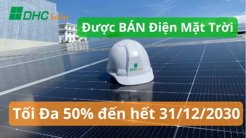 Được mua bán điện năng lượng mặt trời không quá 50%