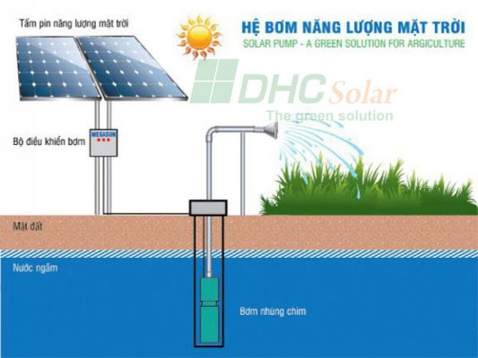 hệ thống bơm nước điện mặt trời