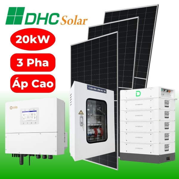 Lắp đặt hệ thống 20kW điện năng lượng mặt trời Hybrid cho gia đình